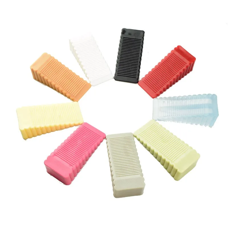Door Stopper Silicone Door Stopper Door Stopper Bumpers Silicone Door Stopper Reusable Shock Absorbent Block Wedge Doorstops Door Handle Stopper Home Office Anti-collision