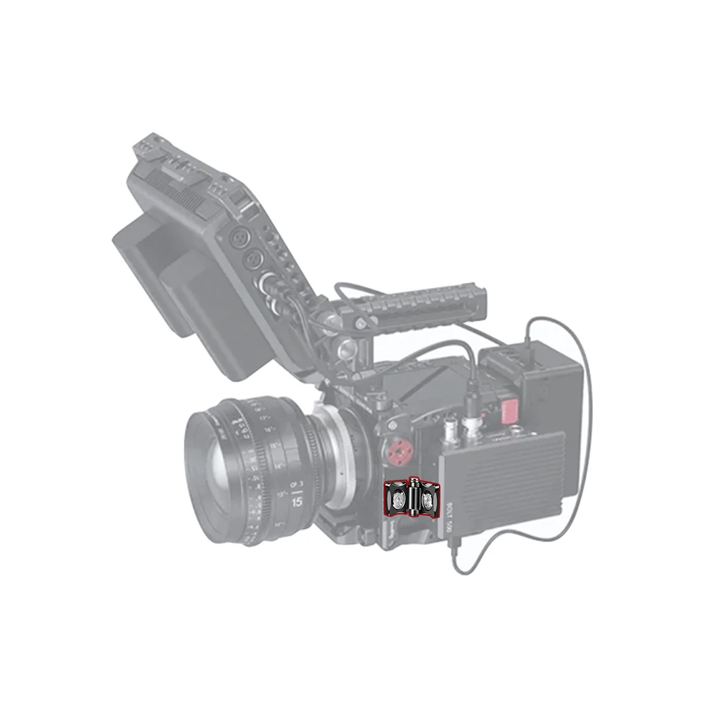 1/4" Screw ARRI Extension 180&deg; Rotatable Mount Adapter for Tripod Monitor Video Image Transmission DSLR Camera Cage Bracket