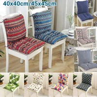 One-piece Chinese Style Linen Cushion Outdoor Garden Chair Cushion Non-Slip High-Backed Chair Pads Washable Sun Lounger Cushion 1