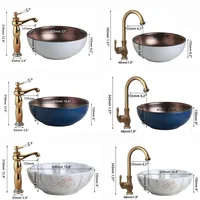 ZAPPO ห้องน้ําอ่างล้างจานเซรามิคสีขาวพร้อมก๊อกน้ําอ่างล้างจานทรงกลมสีขาวชามอ่างล้างจานห้องน้ําพอร์ซเลนเหนือชามเคาน์เตอร์ 2