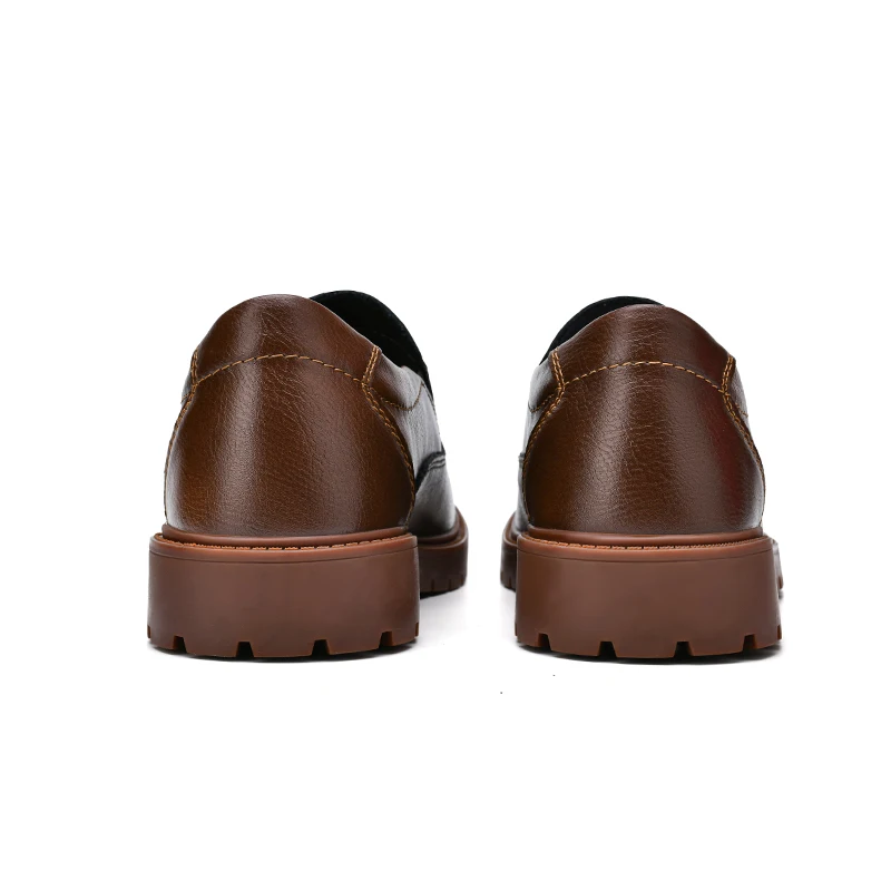 Men Leather Casual Shoes Luxury Brand Soft Mens Walking Shoes Business Formal Shoes Leather Shoes New 4
