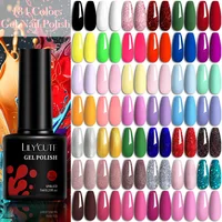 LILYCUTE 7ML Colorful Gel Nail Polish 129 Colors Long Lasting For Manicure Semi Permanent Base Top Coat Nail Art UV Gel Varnish 1