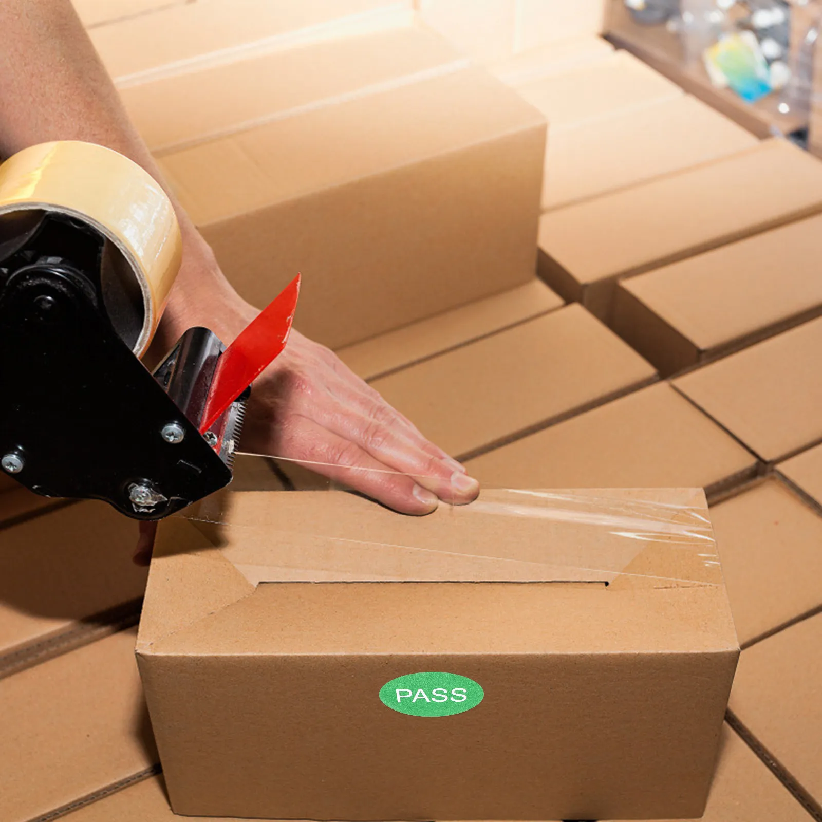 2000Pcs Qc 통과 스티커 방수 PVC 접착제 품질 테스트 라벨 창고 상태 태그 라벨 스티커 통과 라벨