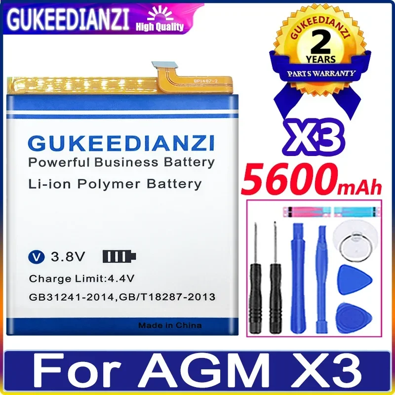 

Запасная аккумуляторная батарея большой емкости Smartphon 5600mAh для AGM X3
