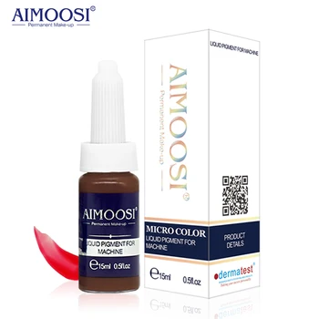 Inchiostro per Tatuaggio Sopracciglia AIMOOSI 15ML, Liquido Professionale per Trucco Permanente, Microblading, Eyeliner, per Artisti del Tatuaggio Permanente