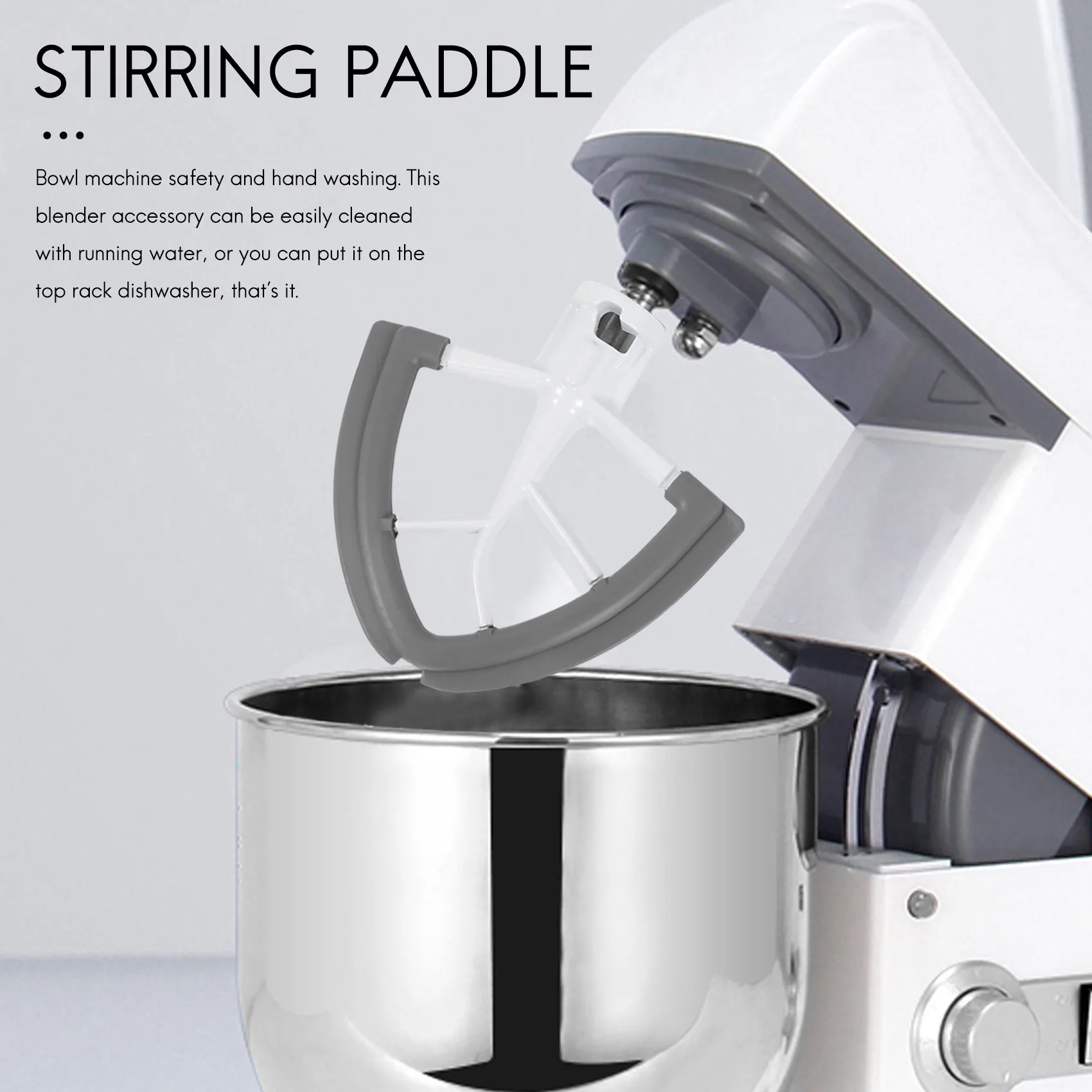 Paddle Attachment For Kitchenaid Stand Mixers 5 Quart Lift And 6 Quart Flex  Edge Beater Dishwasher Safe - AliExpress