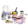 Children's Mini Kitchen Complete Cooking Girl Small Kitchen Set Children's Puzzle Play House Toys Real Cooking Food Set For Kids 5
