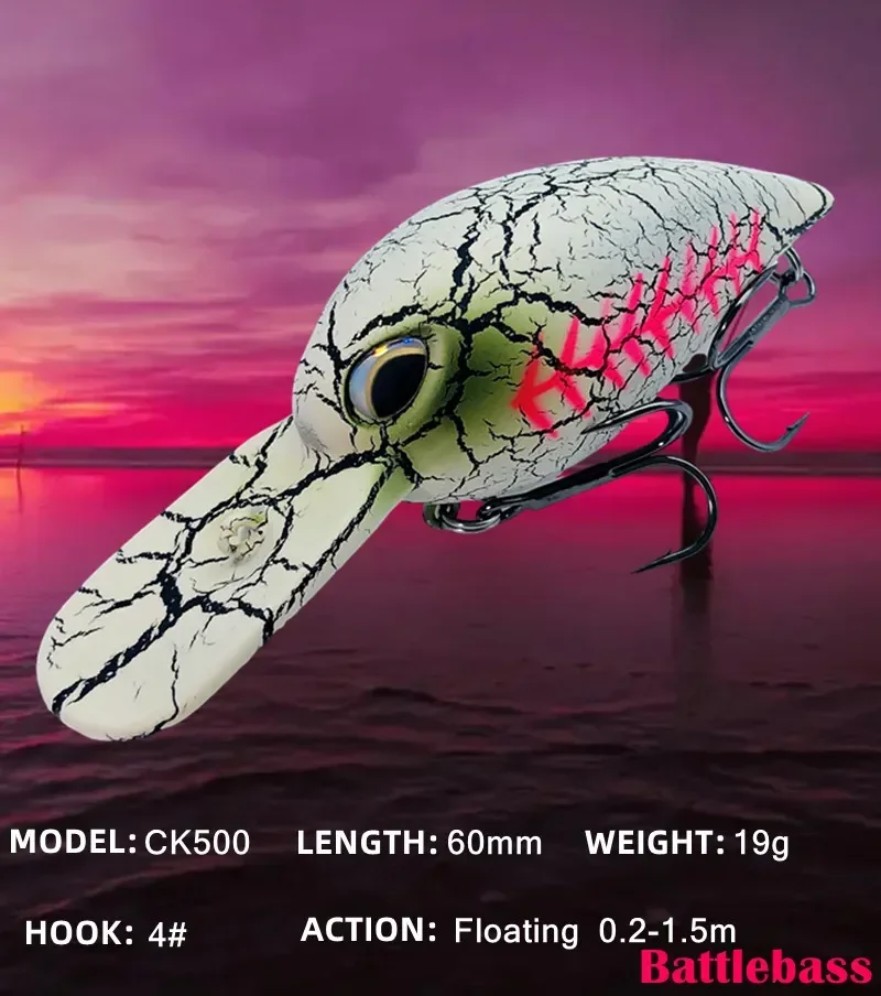 Neue Kurbel köder Angeln Wobbler 19g 6cm künstliche Kurbel Köder Bass Angeln Köder Hecht Schwimm köder – Detail 1