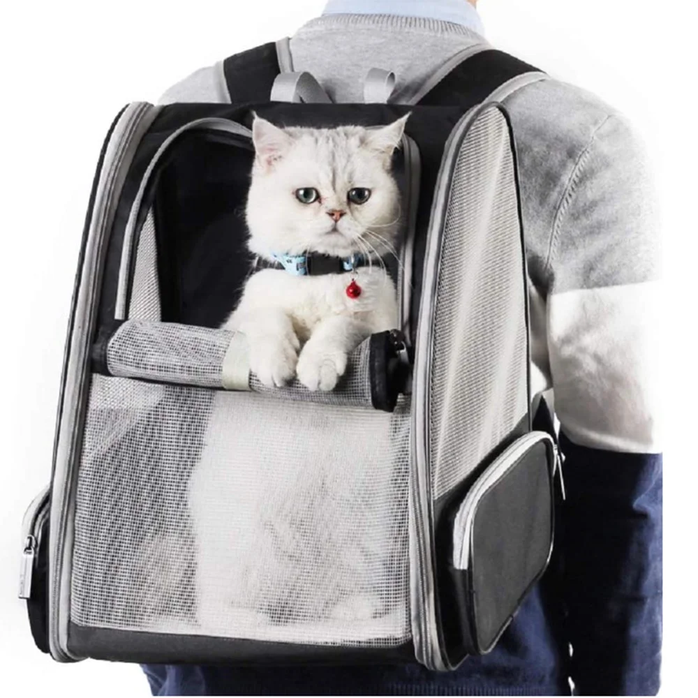 

Cat Accessories Large-capacity Three-dimensional Surrounding Breathable Cat Bag Outgoing Pet Backpack Portable and Foldable