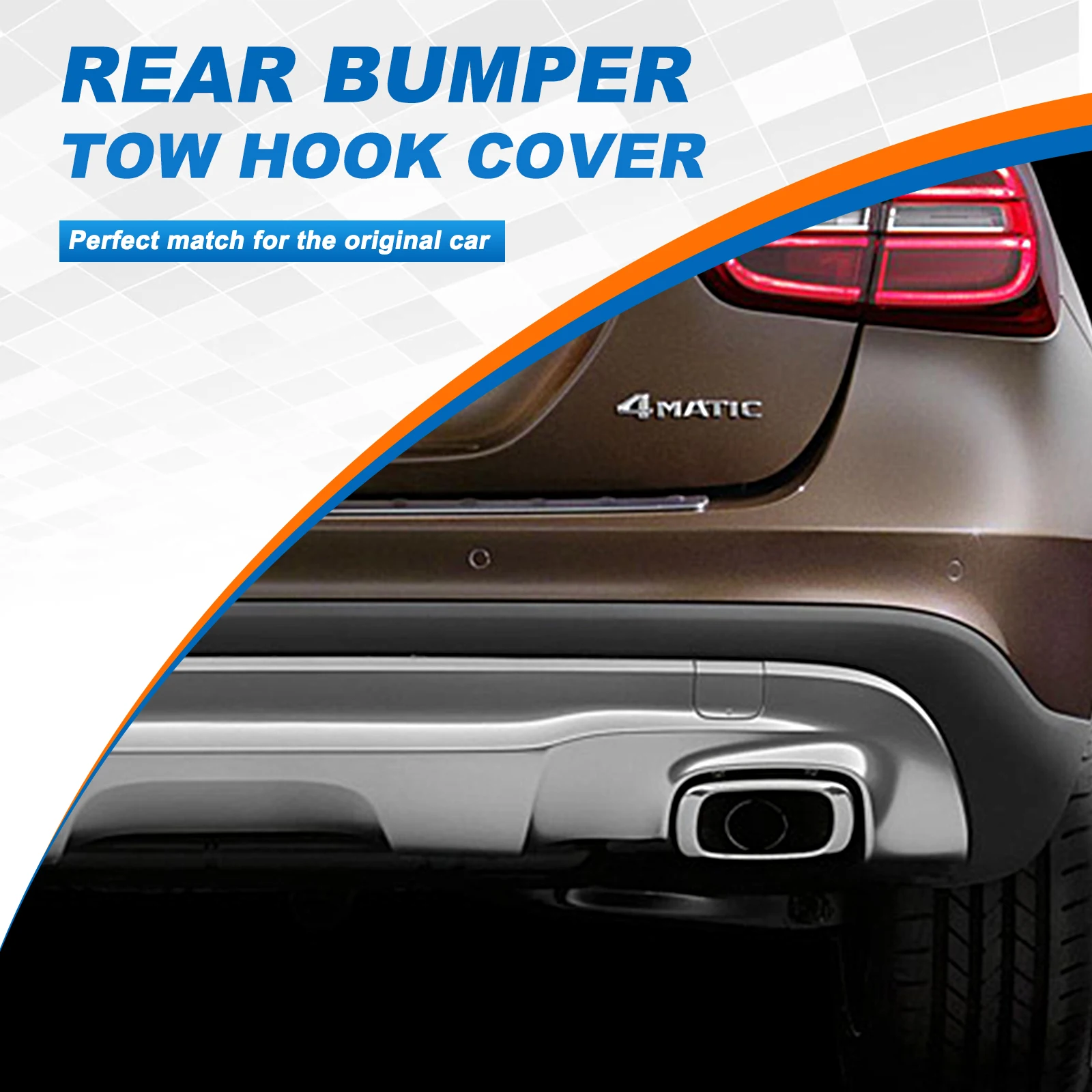 Rear Bumper Tow Hook Cover Cap Eye Fo Mercedes-Benz GLA GLA200 GLA250 GLA260 2012 2013 2014 2015 1568853522