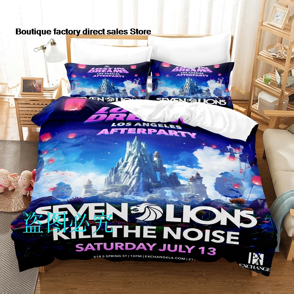 HOT Seven lionsBedding Set Single Twin Full Queen King Size Bed Set Aldult Kid Bedroom Duvetcover Sets 3D Anime Bed Sheet Set 2