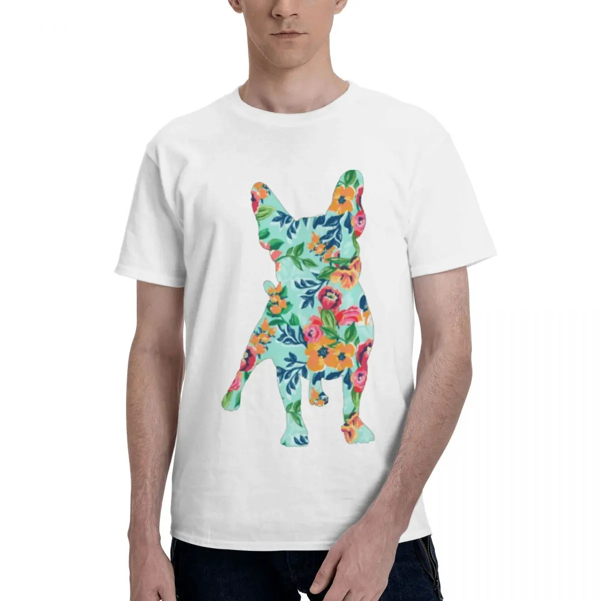 

Vintage French Bulldog Pet Motion Top tee Fitness Title Graphic High grade Eur Size