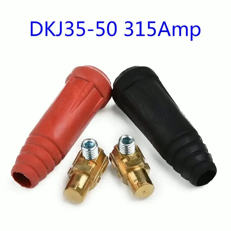 Кабель для сварки TIG, разъемы DKJ35-50, красный+черный