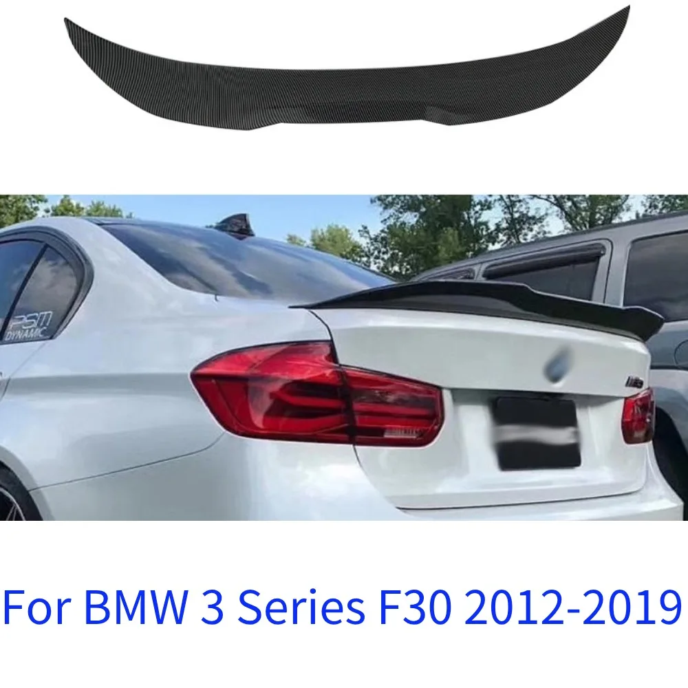 

Для BMW 3 серии F30 2012-2019 глянцевый черный бампер из углеродного волокна задний бампер багажник крыша спойлер MP PSM M4 Стиль комплект хвоста крыла