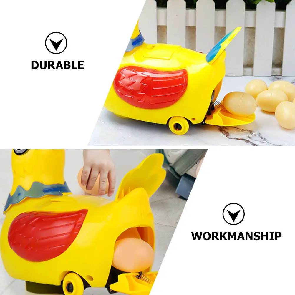 1 세트 전기 닭 암탉이 계란을 낳는 교육용 뮤지컬 노래하는 걷는 어린이 장난감 발달 선물 어린이 음악 장난감