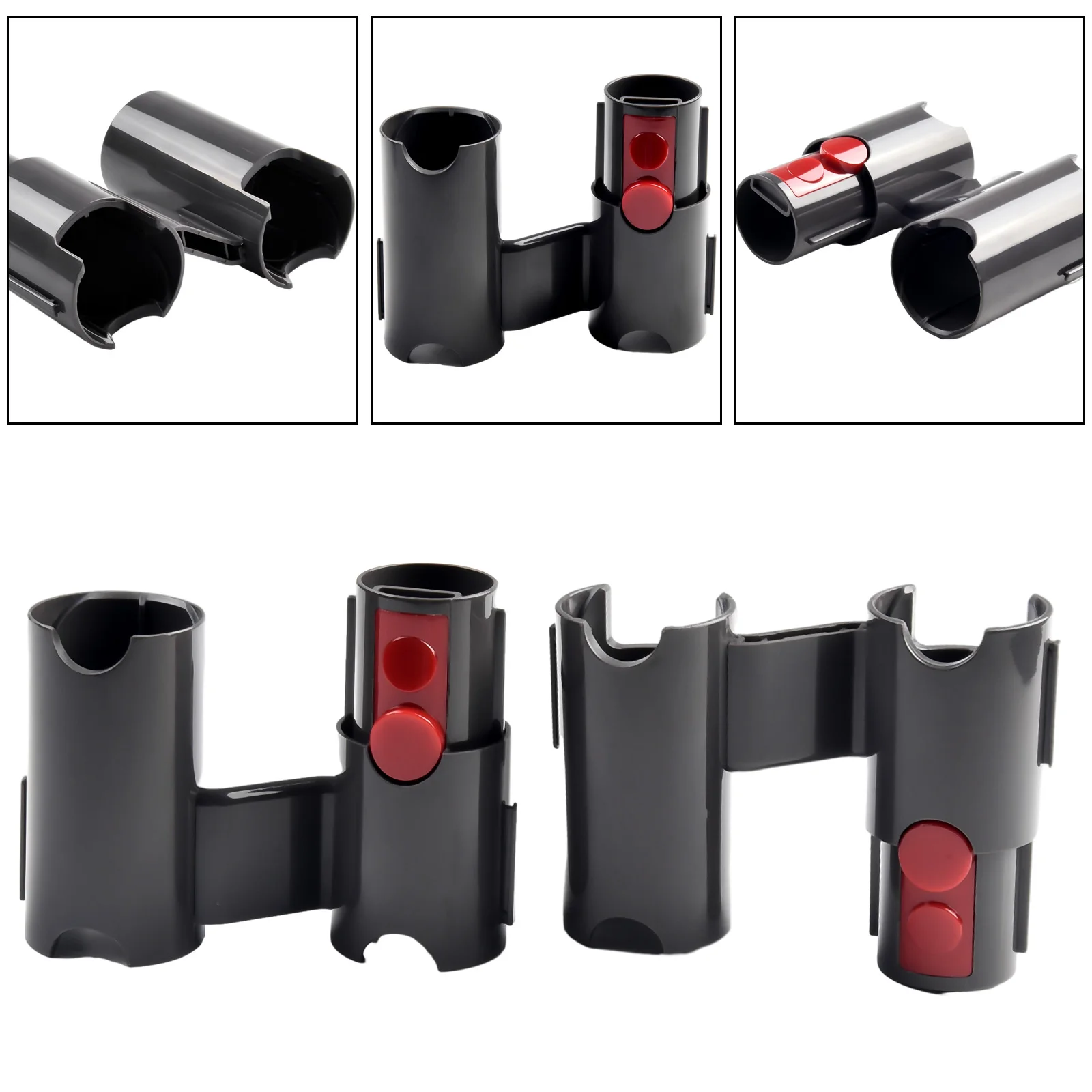 2Pcs Vacuum Cleaner Place Brush Head Nozzle Cleaning Bracket Storage Shelf Holder For Dyson V7 V8 V15 V10-V12 Vacuum Cleaner