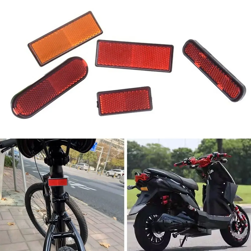 

5pcs Auto Reflective Strips Decal Alarm Safety Mark Motorcycle Door Sticker Decal Warning Tape Car Reflective Sticker