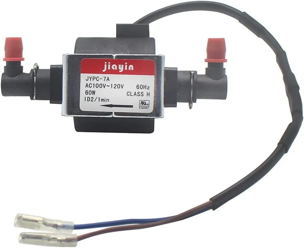 

Original Jiayin JYPC-7A AC 100V - 120V 60W 2400cc/min 2bar Water Electromagnetic Solenoid Water Pump for Boiler Water Liquid