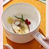 1.8L 2.5L Electric Cooking Pot Integrated Long Handle Pot Ceramic Non-Stick Pot Household Electric Frying Pan With Steamer 220V 3