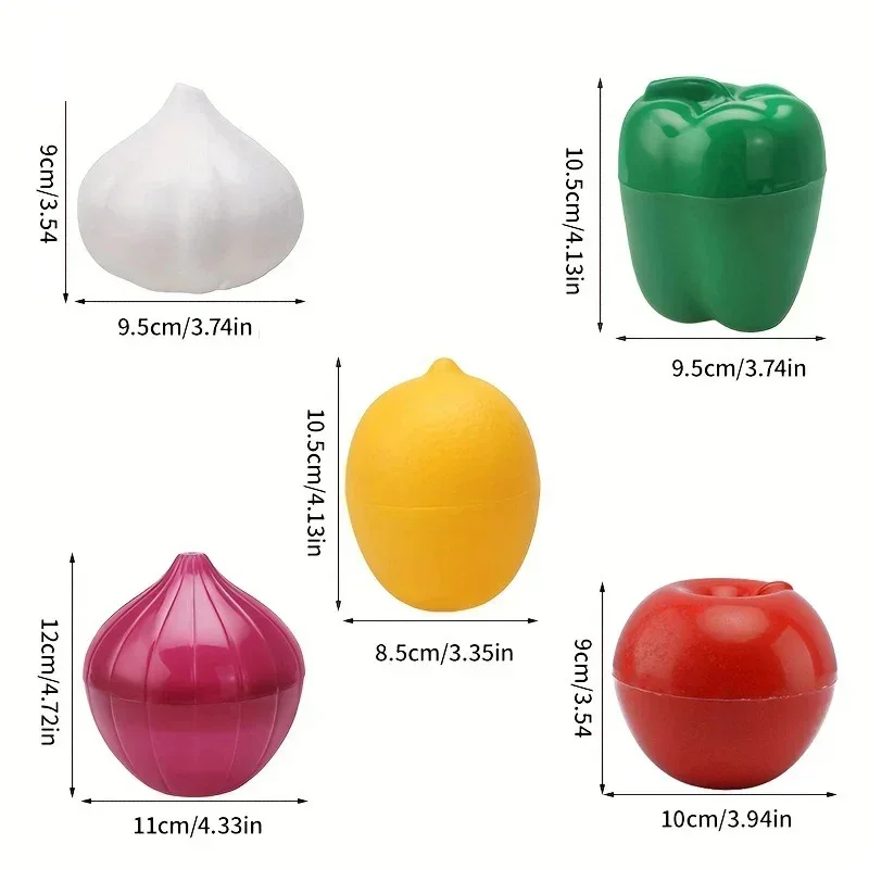 Food Box Plastic Sealed Creative Organizer Crisper Vegetable Containers Onion Garlic Green Pepper Fresh Storage Kitchen Tool 6