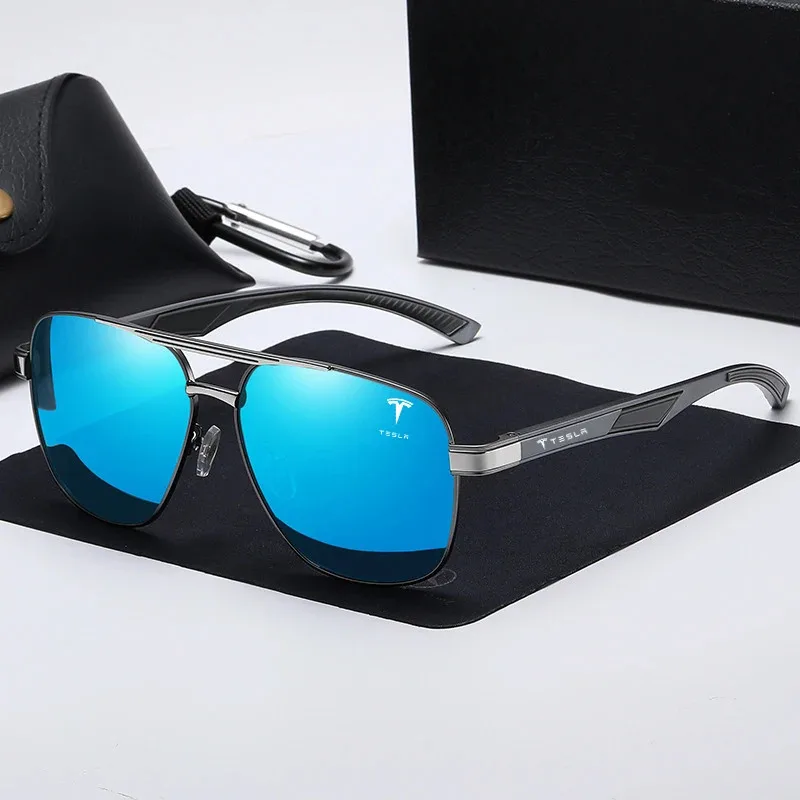Tesla Model 3 모델 Y 모델 S 모델 X Cybertruck Roadster Men Anti Glare Goggles 용 자동차 하이 엔드 여유롭게 편광 선글라스