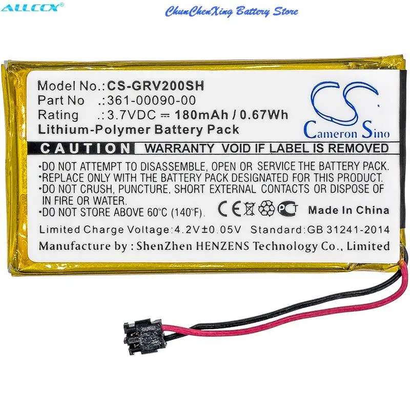 Batteria Greenbattery180Mah 361-00090-00 Per Garmin Vivoactive Hr