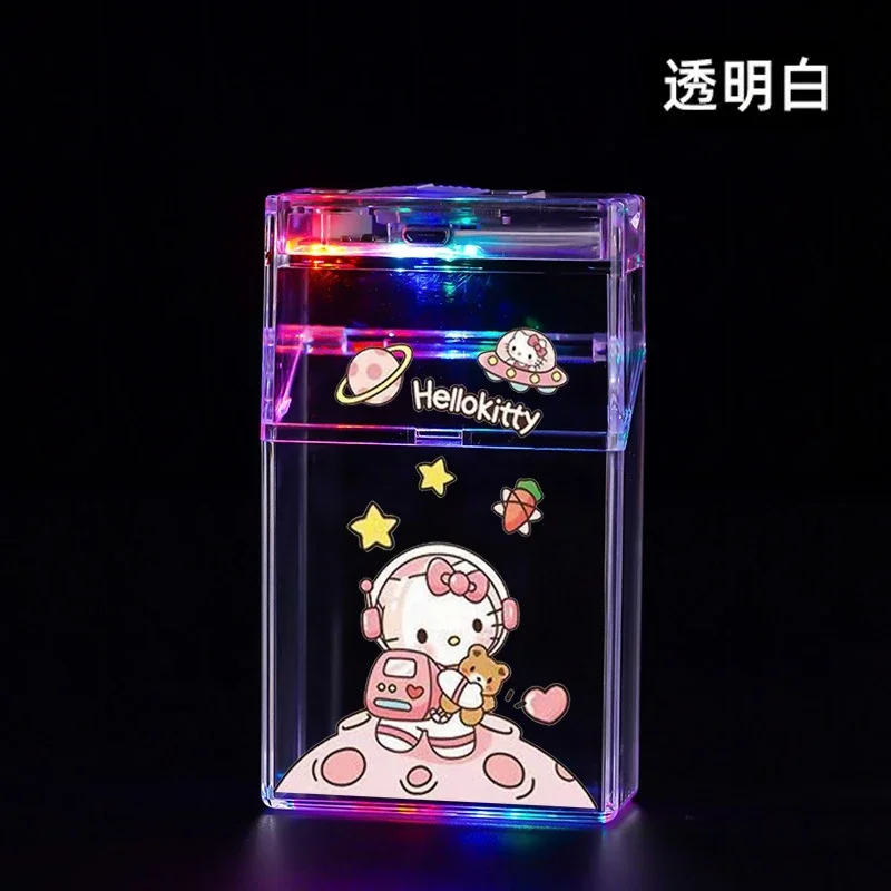 NIVEK Kuromi Transparent USB Rechargeable Arc Lighter - Waterproof Kawaii Bubble Kitty Design