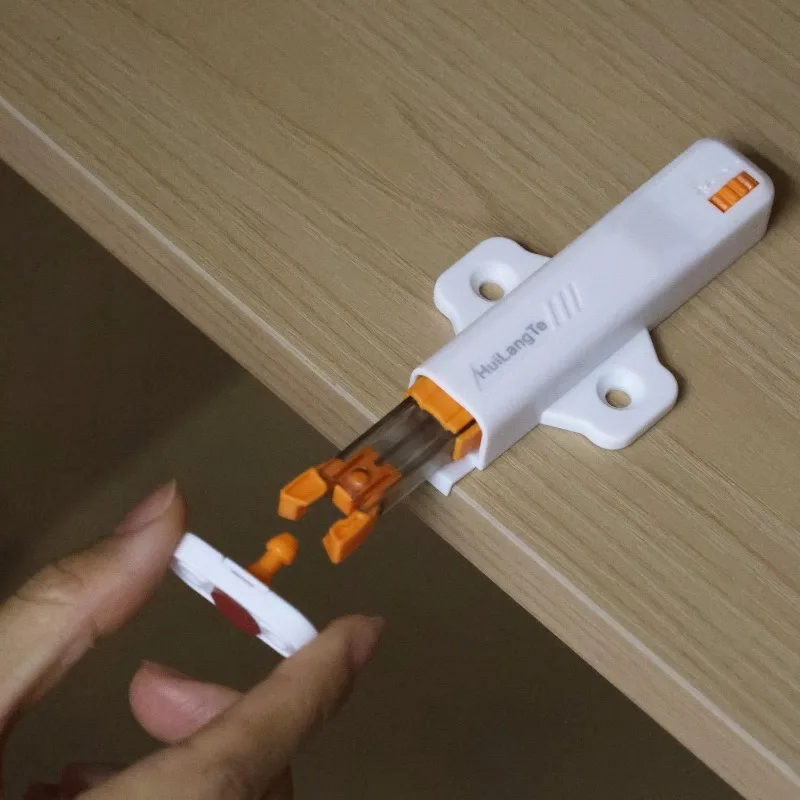New Pressure Push To Open Touch Latch Pull Push Invisible Stopper Drawer Door Touch Stop 3