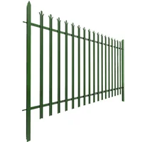 Fencing Garden Trellis Gates Durable Green Euro Curved Top Palisade Fencing 1