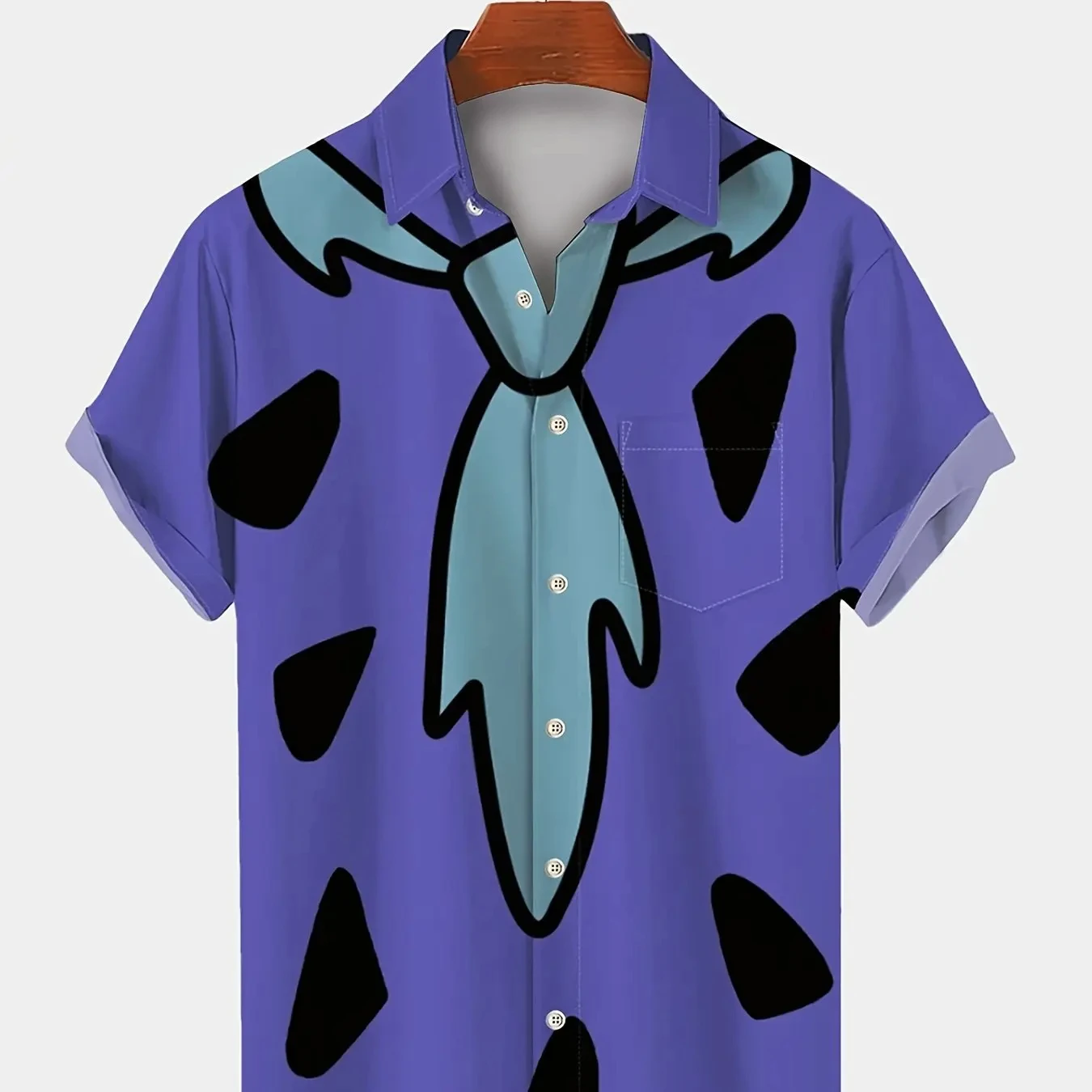 Tie Geometric Graphic Men's Shirt Fashion Hawaiian Shirts Clothing Button Summer Streetwear Men Clothes 2