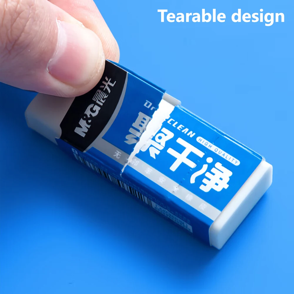 Erasers as pencil eraser,eraser pen,plasticine eraser,eraser refillable pen,biscuit eraser,kneadable eraser,retractable eraser for Elementary Students Not Easy to Leave Marks Neoprene Safe Eraser for Sketching Art School M&G 6pcs