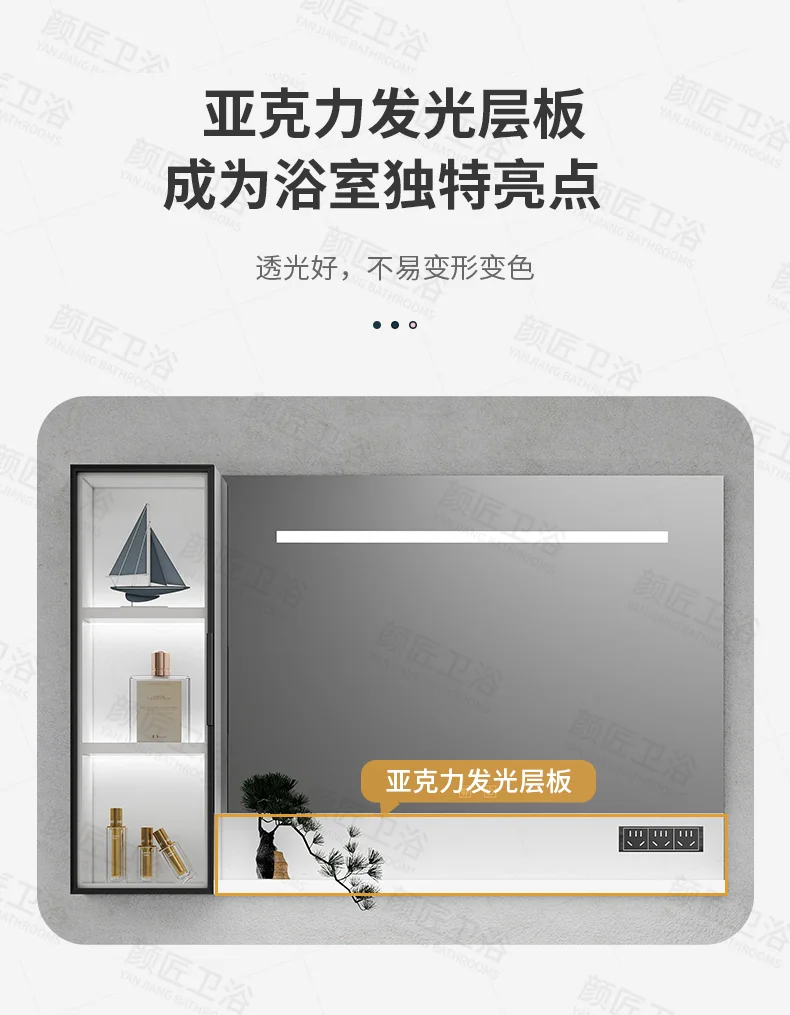 hot bending integrated basin toilet washbasin French cream wind Solid wood paint bathroom cabinet rock slab