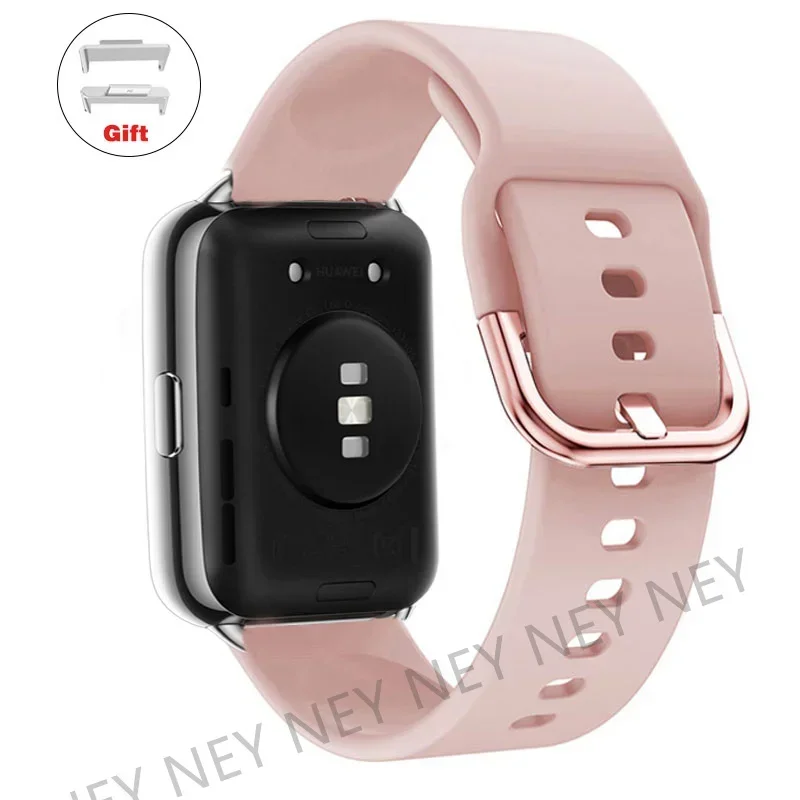 Sport Watchband: Silicone Waterproof Strap with Metal Buckle