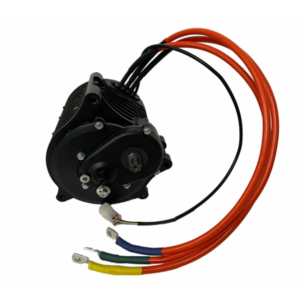 QS138 70H 3000W V3 100kmh PMSM Mid-Drive Motor With 1:2.35 Internal Reduction Gears For Electric Motorcycle Moped DirtBike