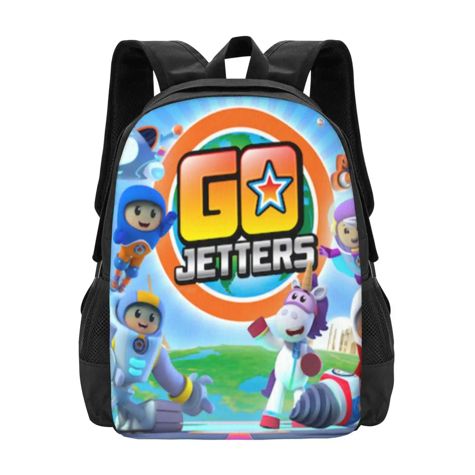 Go Jetters Design Nuovi Arrivi Borse Unisex Borsa Per Studenti Zaino Go Jetters Xuli Foz Kyan Lars Ubercorn Cicebies Bambini Bambini