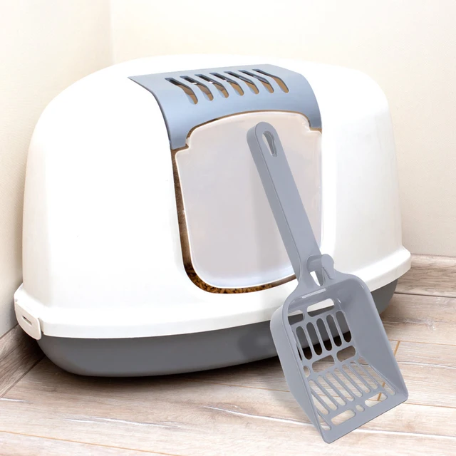Extra Wide Cat Litter Scoop Ergonomic Handle Deep Shovel for Efficient Waste Removal Reusable Litter Box Cleaning Tool Heavy 3