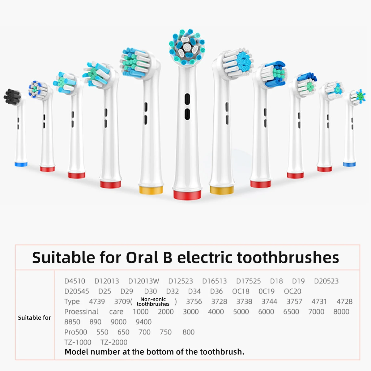 8/12/16/20Pcs Electric Toothbrush Replacement Heads Polished Whitening Tooth Brush Heads For Oral B Toothbrush Nozzles EB18-X