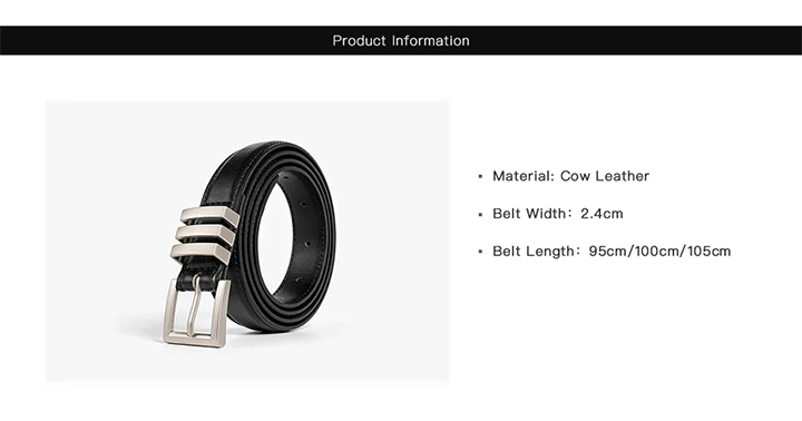 BEAUTODAY Belts Women Full Grain Leather Versatile Solid Color Metal Buckle 2024 Ladies Accessories Handmade 91055
