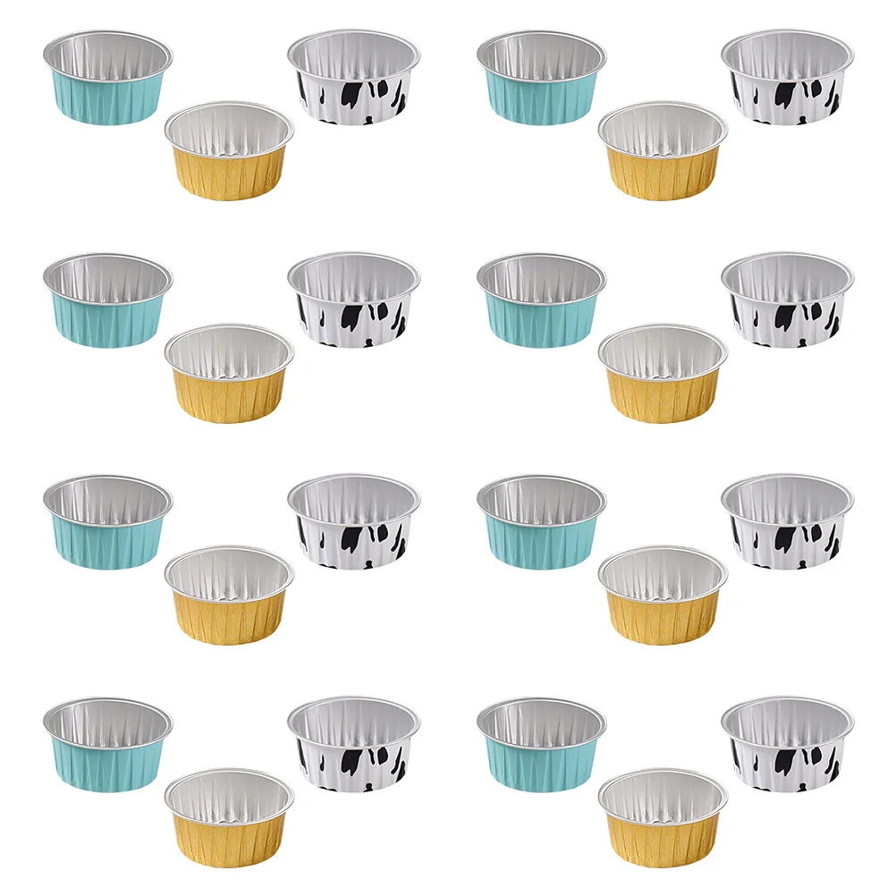 

30 Pcs Self Made Cake Cups Baby Disposable Containers Ramekin Tin Foil Baking Supplies