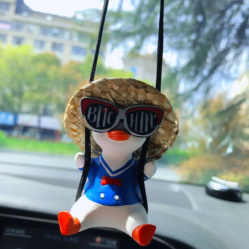 Pendentif de décoration intérieure de voiture, lunettes de soleil,  bouledogue pivotant, rétroviseur automatique, accessoires d'intérieur,  tendance - AliExpress