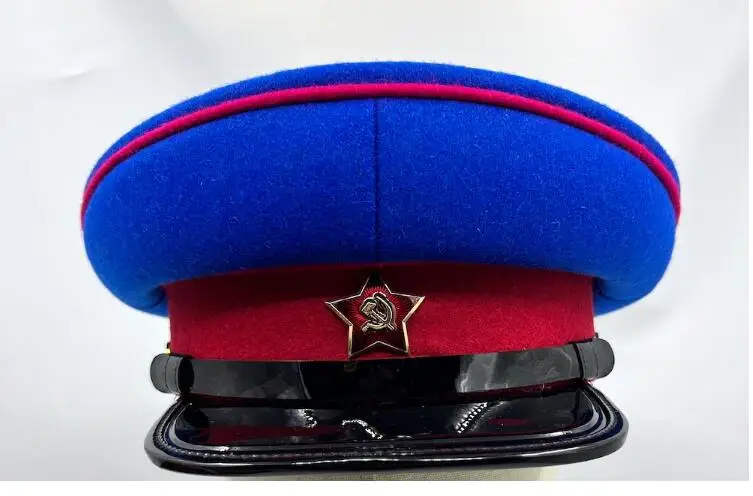 Offiziersmütze der Sowjetunion Herren Blau NKVD Hut Vintage – Detail 3