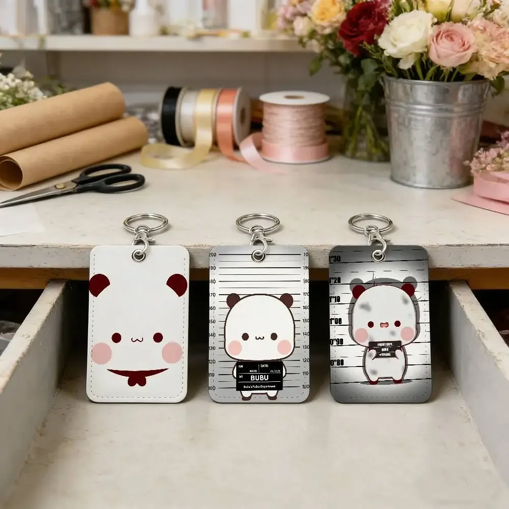 Charming Bubu Card Holder with Keychain - Protective Case