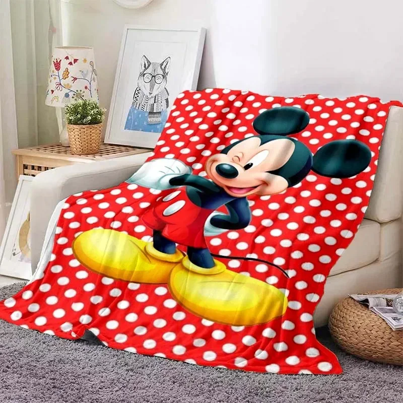 thumbnail image 1 of Manta ligera con estampado de Mickey Minnie de Disney para sala de estar, dormitorio, habitación de los niños, manta cálida, regalo de Navidad, 1 of 5