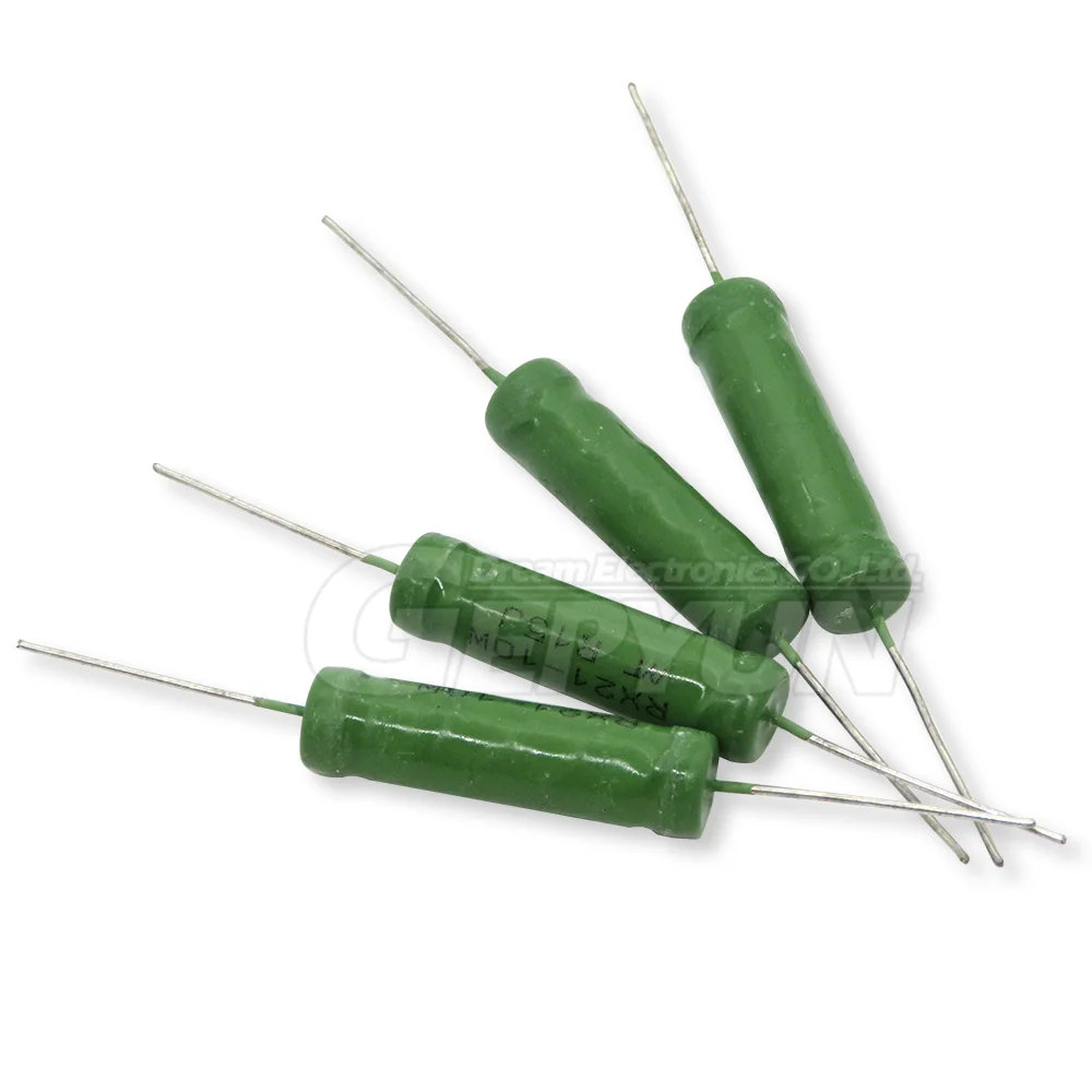 5PCS RX21 10W Wire Wound Resistance 5% 1R 10R 100R 1K 10K 12K 15K 18R 20R 22R 24R 27R 30R 33R 36R Resistor