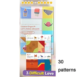Origami Craft Kit with Comprehensive Guiding Book (30 sheets)
