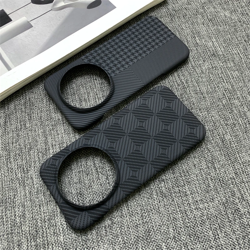 Carbon Fibre Pattern Protective Phone Case - Hard PC Back Cover Shell Bumper
