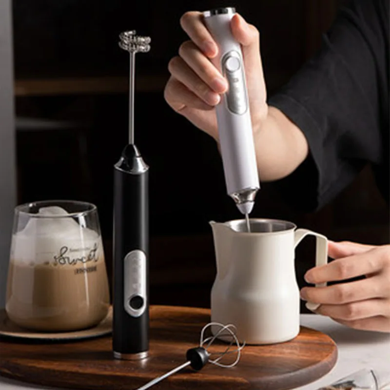 Portable Electric Coffee Grinder Wireless Milk Frother Egg Beater USB  Rechargeable Milk Foam Maker Coffee Cup For Home Travel - AliExpress