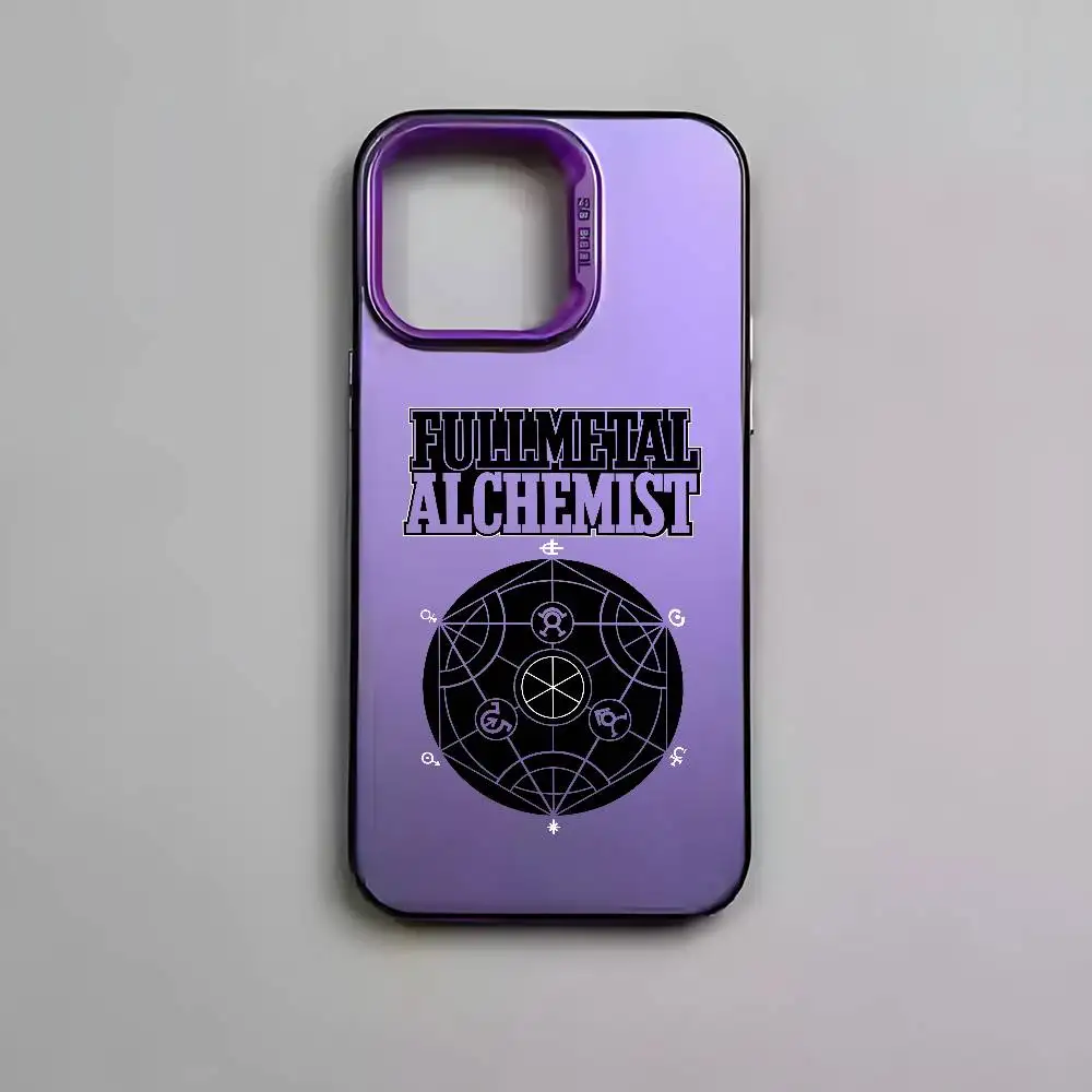 Multicolor Matte Laser Metallic Aurora Anime Phone Case