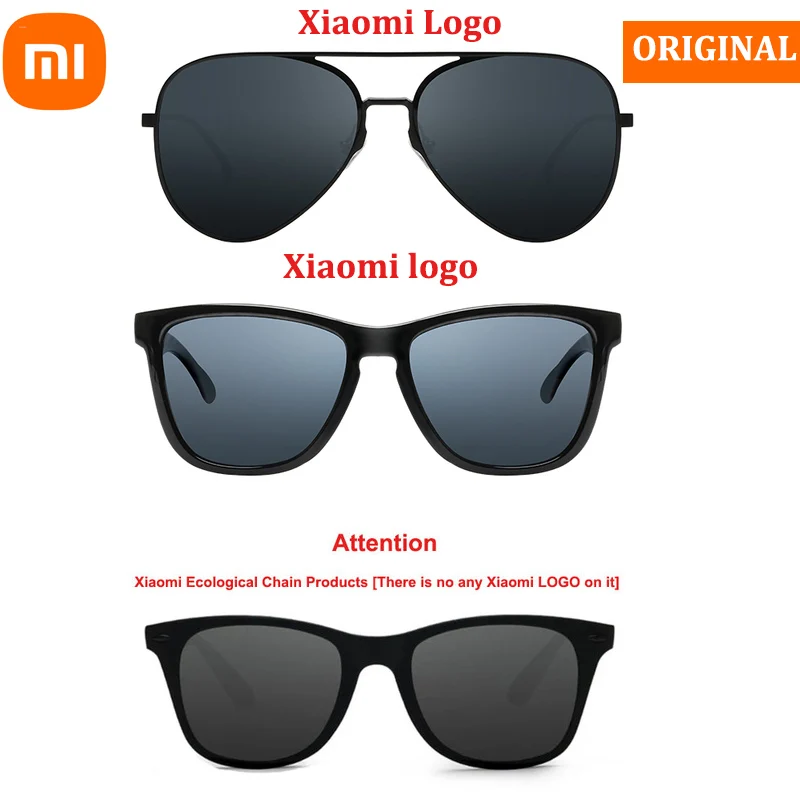 Xiaomi Mijia Classic Square Sunglasses Pilot TS Sunglass Drive Outdoor Travel Man Woman Anti-UV Screwless Sun Glasses anti blue glasses