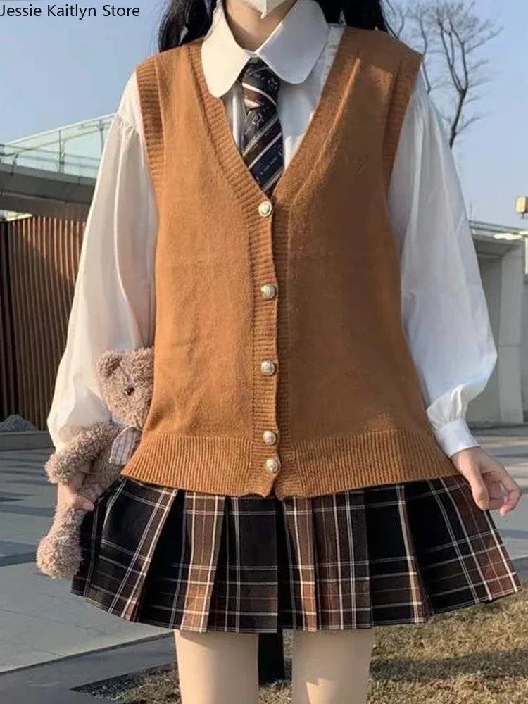 Korean JK School Girl Uniform Women Winter Japanese Kawaii